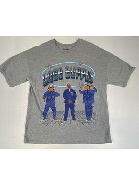 Dogg Supply By Snoop Dogg Graphic T Shirt Mens Large Grey Short Sleeve Tee